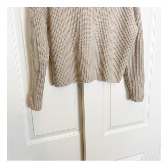 Madewell Resourced Cashmere Crop Turtleneck Sweater - Picture 6 of 9